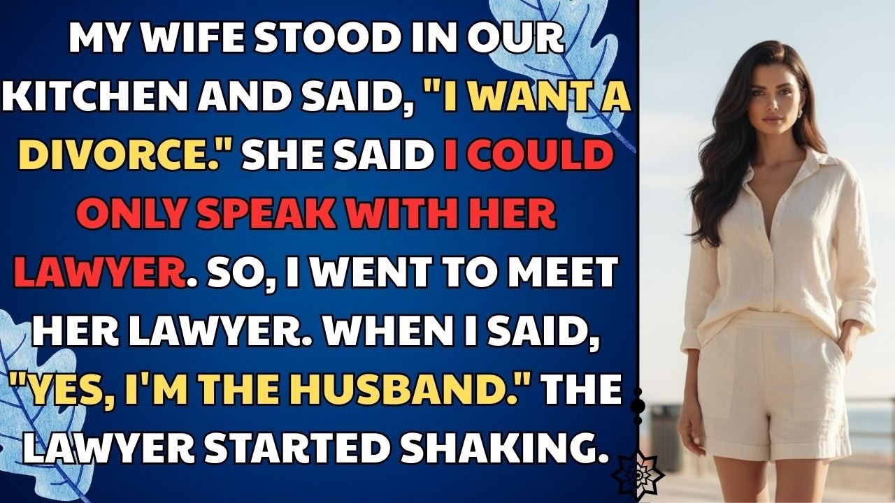 My Wife Stood In Our Kitchen and Said, 'I WANT A DIVORCE.' She Said I Could Only Speak.. Drama Story