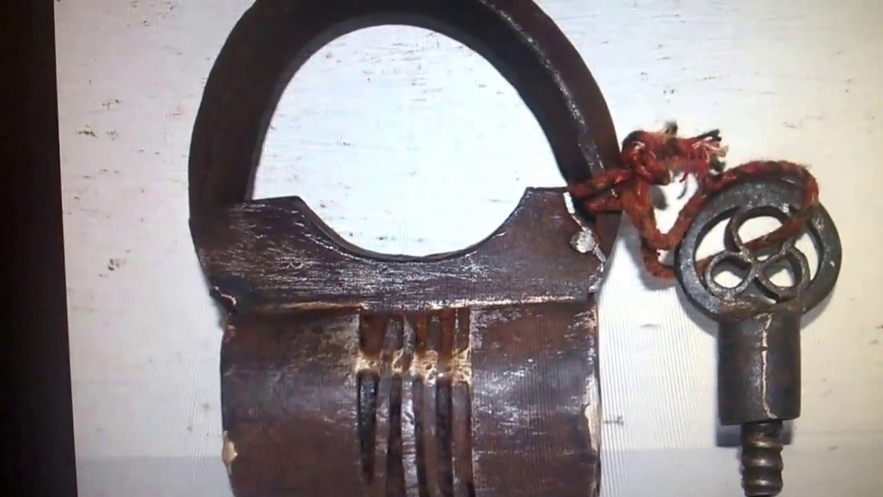 EBAY - 1760's Antique Indian Old Iron Tricky Hand Forged Rare Lock ...