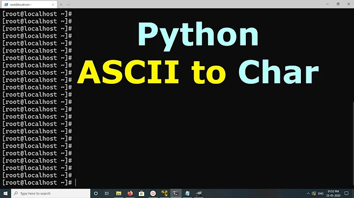 Python Convert ASCII to char