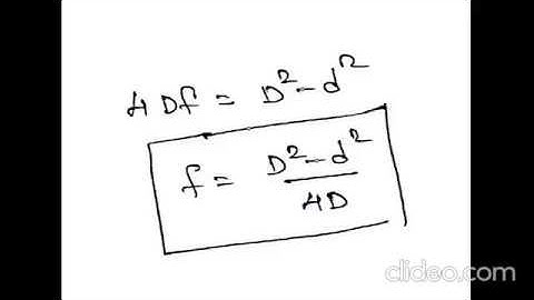 If the distance D between an object and screen is greater than 4 times the focal length of a convex