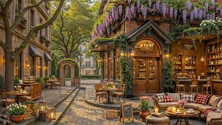 Download Lagu Gently Piano Jazz 🌿 Quiet Outdoor Street Cafe Ambience with Deep Jazz Music for Work, Study MP3