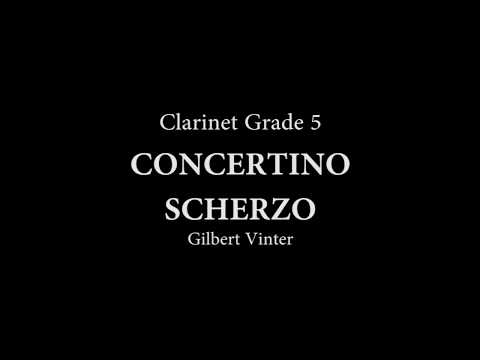 Gilbert Vinter Concertina SCHERZO for Clarinet and Piano