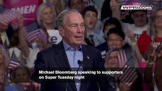 VIDEO NOW: Michael Bloomberg speaking to supporters on Super Tuesday night