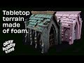 Scratch building a graveyard mausoleum for tabletop gaming