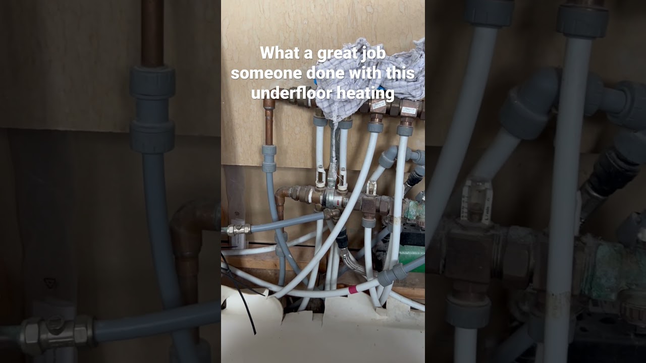 Amazing job someone done on this underfloor heating 