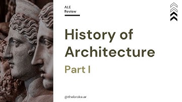 History of Architecture Review Part 1 | Greek Architecture ALE REVIEW