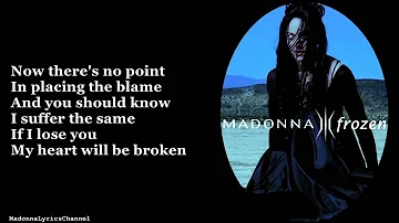 Madonna - Frozen (Lyrics On Screen)