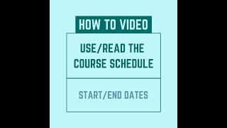 USFCA Course Start and End Dates