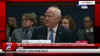 Rep. Nancy Mace Catches Tim Walz Unaware Of 1M To 343M Autism Spending Surge