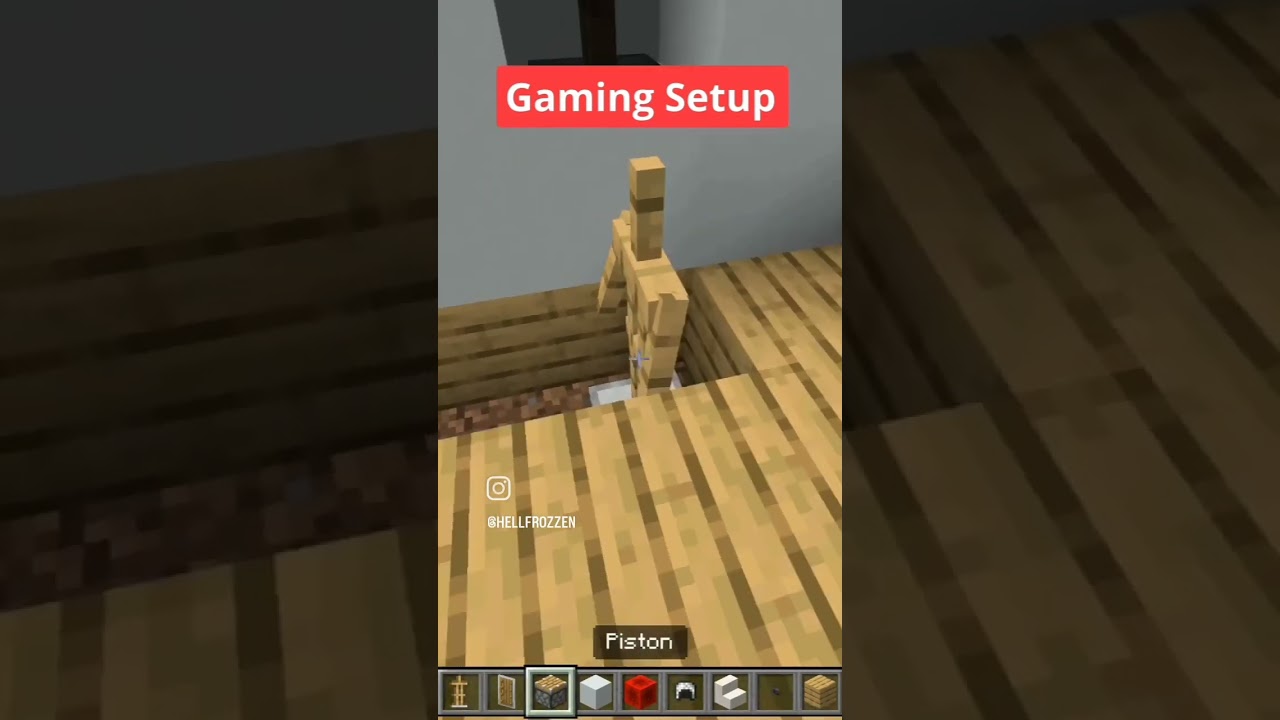 How to make gaming setup in Minecraft game 