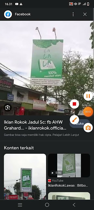 #iklanrokoklawas Billboard La menthol 100% Menthol Alam