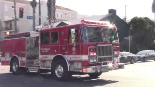 Beverly Hills Police Bike + LAFD Light Force 92 Responding