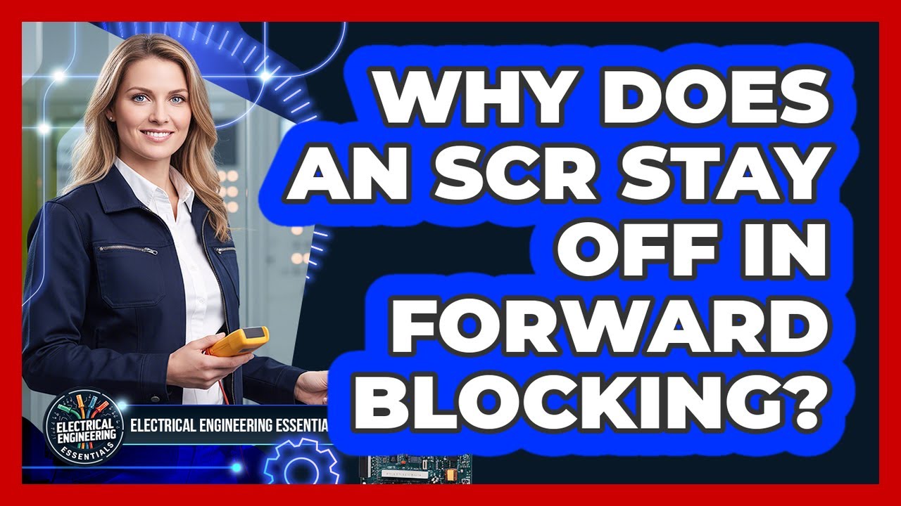 Why does an SCR stay off in forward blocking?