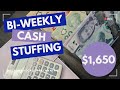 Cash Stuffing $1,650 | Sept. 12, 2025 | Budgeting | Cash Envelope System