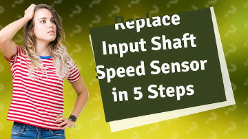 How Can I Replace My Input Shaft Speed Sensor P0716 / P0717 / P0718?