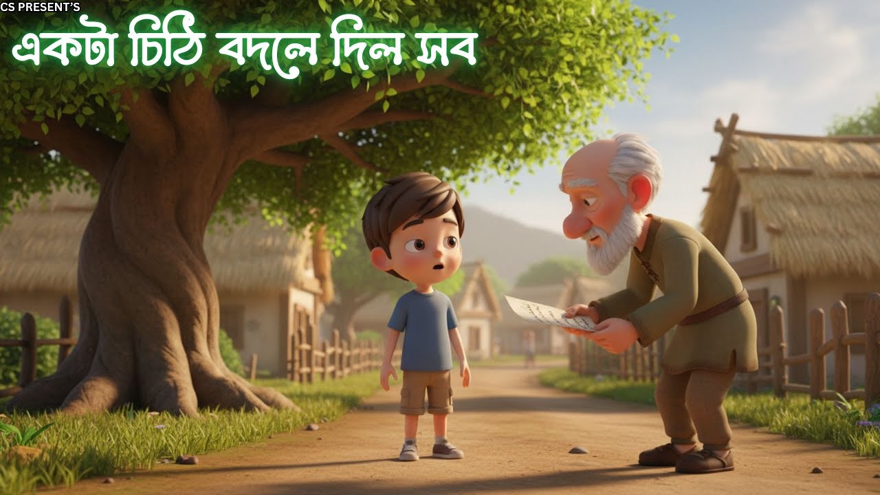 এক টুকরো কাগজ বদলে দিল জীবন | Bangla Cartoon | Educational Story