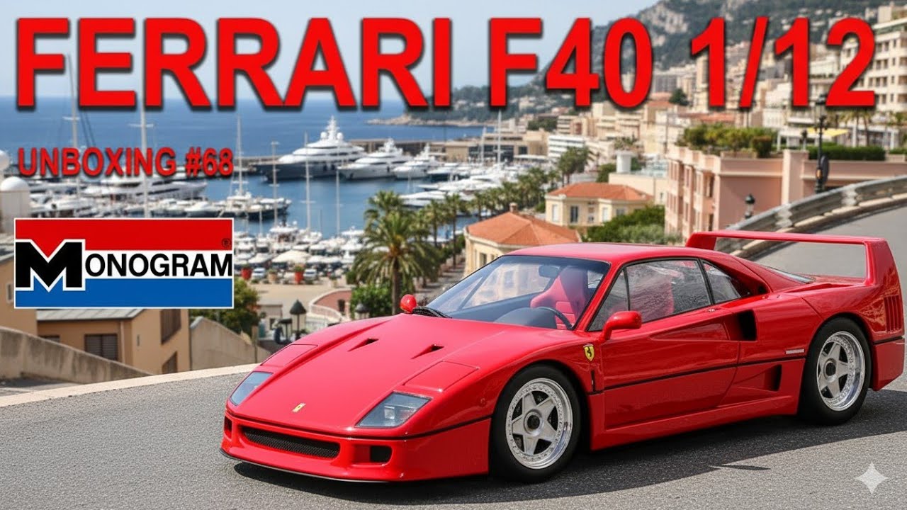 ? UNBOXING #68 Ferrari F40 1/12 MONOGRAM (ESPAÑOL) - YouTube