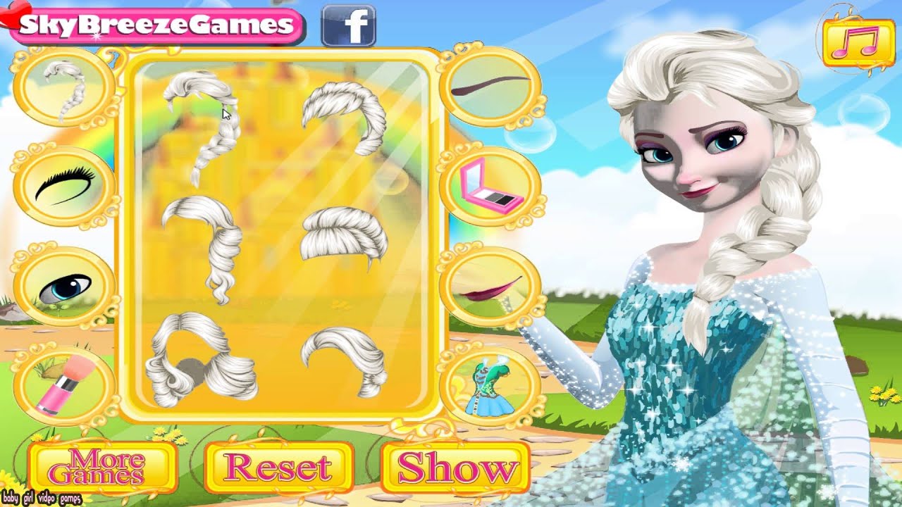 Elsa and Anna Makeup -  Disney Princess Frozen Dress Up Games For Girls