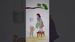 Mother Can Do Everything For Her Child #Rifanaartandcraft #Rifanaart #Animationvideo #Animationart