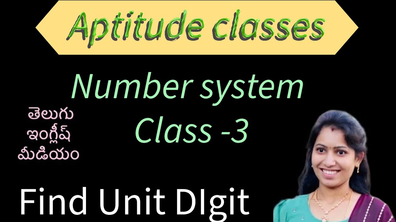 Class-3//Number system \\Unit digit
