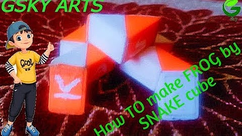 ||how to make a frog by snake cube|| snake cube activity||