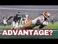 What is the 49ers advantage over the Lions?