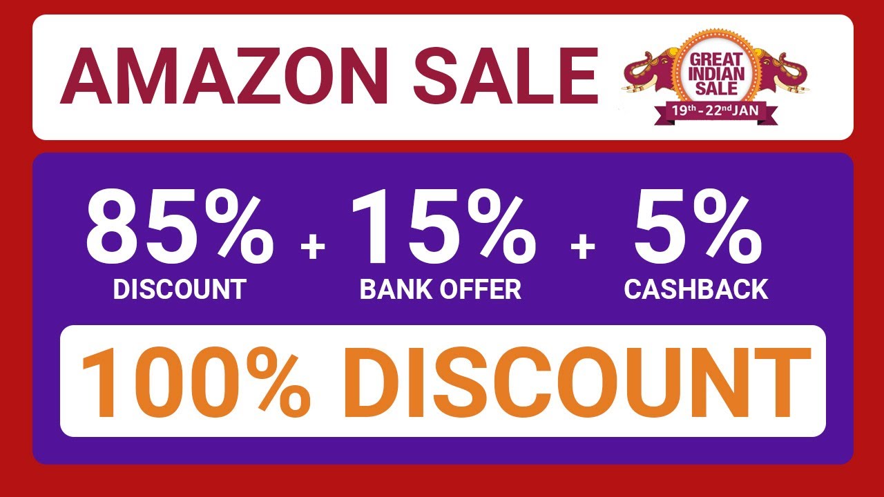 LOOT AMAZON SALE: Get Best Offers On Amazon Great Indian Sale 2020 | Amazon Sale Offers 2020