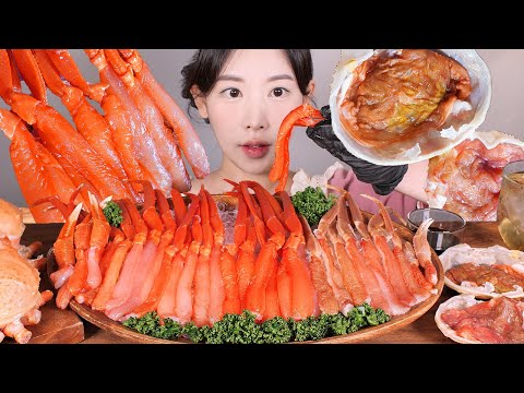 이번에는 <strong>홍게</strong> 홑게🦀❣️연안대게 홑게 몸통회 먹방 Raw Soft Snow Crab [eating show] mukbang korean food