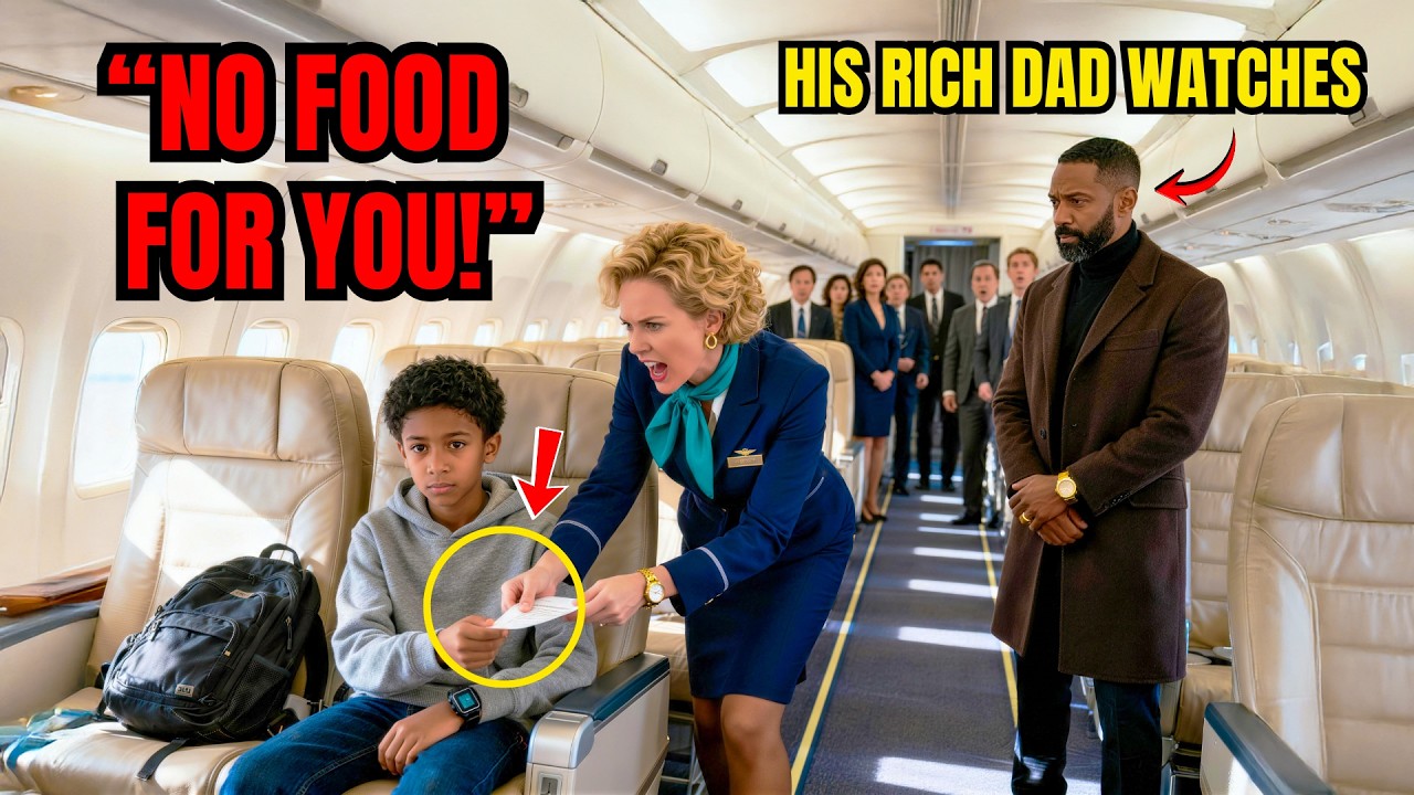 Flight Attendant Yelled at Black Boy “No Food for You” — Didn’t Know His Father Owned Entire Airline