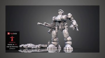 Defender Mk1 3D Printing Model | Video by Gambody