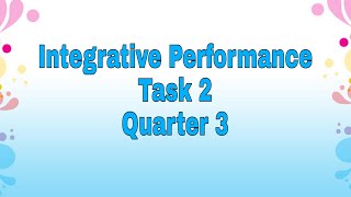 Famous INTEGRATIVE PERFORMANCE Task2 Quarter 3 Net Worth