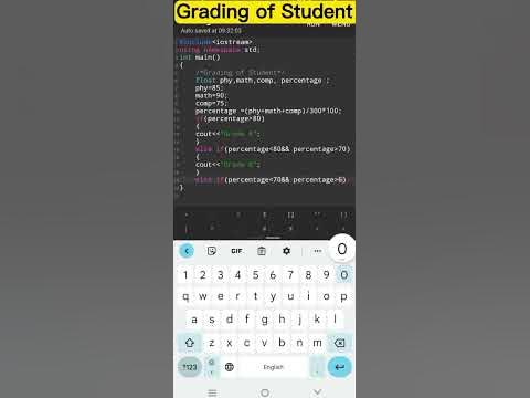 Marks Grading of Student|Use of Nested If Statement|Learn Cpp ...