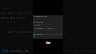 Python trick using the `functools.lru_cache` decorator to optimize performance in your applications. Net Worth