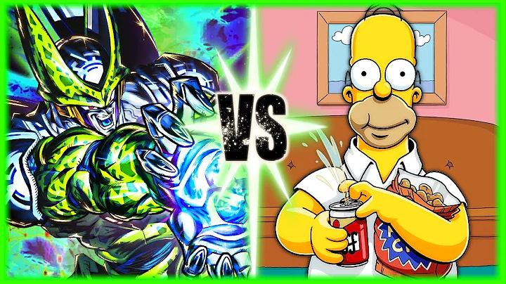 Perfect Cell Vs Homer Simpson [Blender Animation]