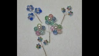 DIY~Make Beautiful And EASY Bead Flower Spray Embellishments!