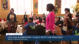 Live Oak Elementary Students Honored In Lunch With The Principal