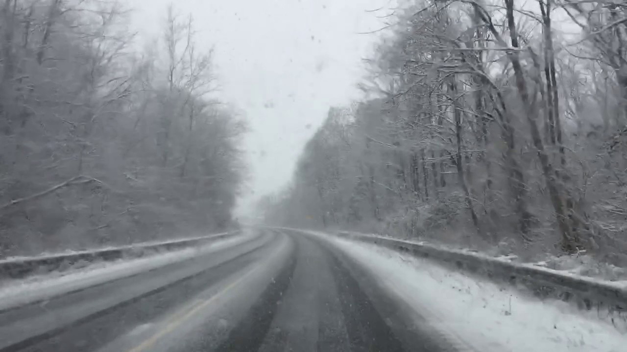 Snow on the way to Waynesville YouTube