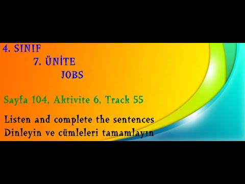 İlkokul 4. Sınıf İngilizce Dinlemeler Track 55 Ses dosyası, Ders kitabı Sayfa 104, Aktivite 6