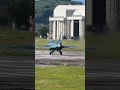 動翼をパタパタと動作後アフターバーナー未使用で離陸　F-2戦闘機　航空自衛隊　F-2 fighter take off after moving surface are checked #shorts