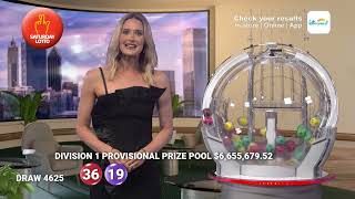 Saturday Lotto Results - Draw 4625 - 15 October 2025