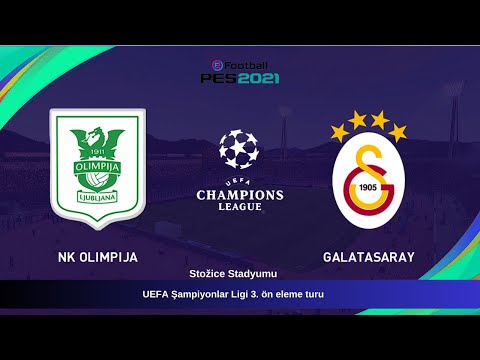 Olimpija - Galatasaray Şampiyonlar Ligi 3. ön eleme turu | eFootball Pes