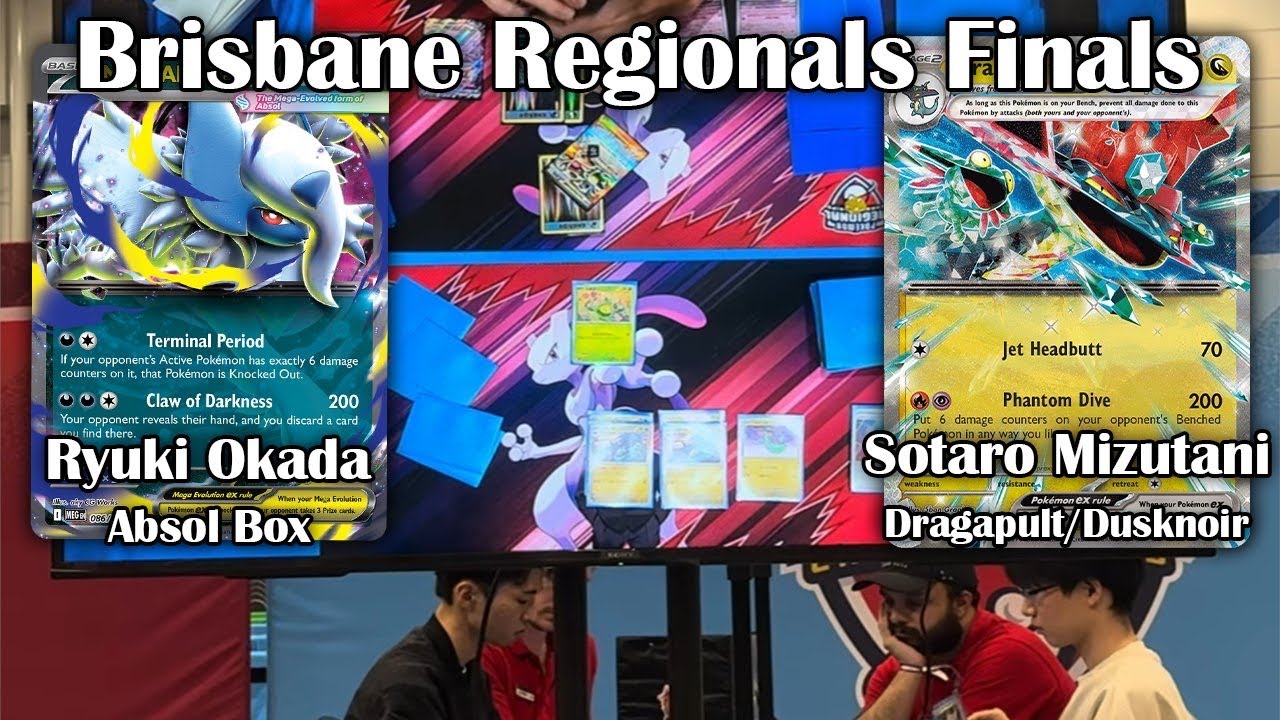 Финал Brisbane Pokemon TCG 2026: Рюки Окада (Absol Box) против Сотаро Мизутани (Dragapult/Dusknoir)