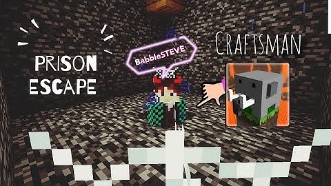 craftsman building craft prison escape  ।  bedrock prison escape। really hard prison। #BabbleSTEVE
