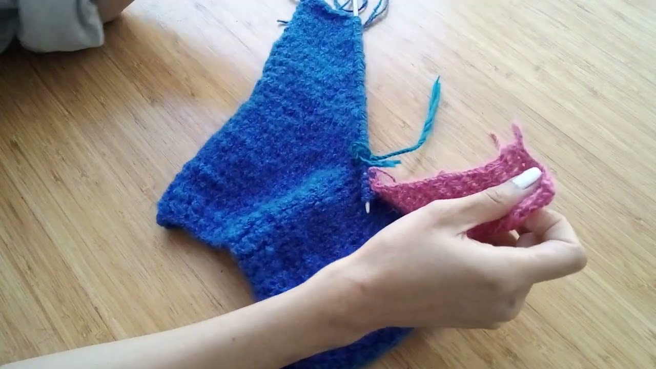 Cómo levantar los puntos para hacer el cuello en 