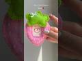🍓Handmade Strawberry Photo Keychain from Felt | Cute &amp; Easy DIY Craft #Shorts #viral #trend #diy