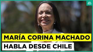 EN VIVO 🔴 Líder venezolana María Corina Machado habla en conferencia de prensa desde Chile