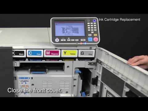 RISO ComColor GD Instruction of Replacing the Ink Cartridge ＜RISO