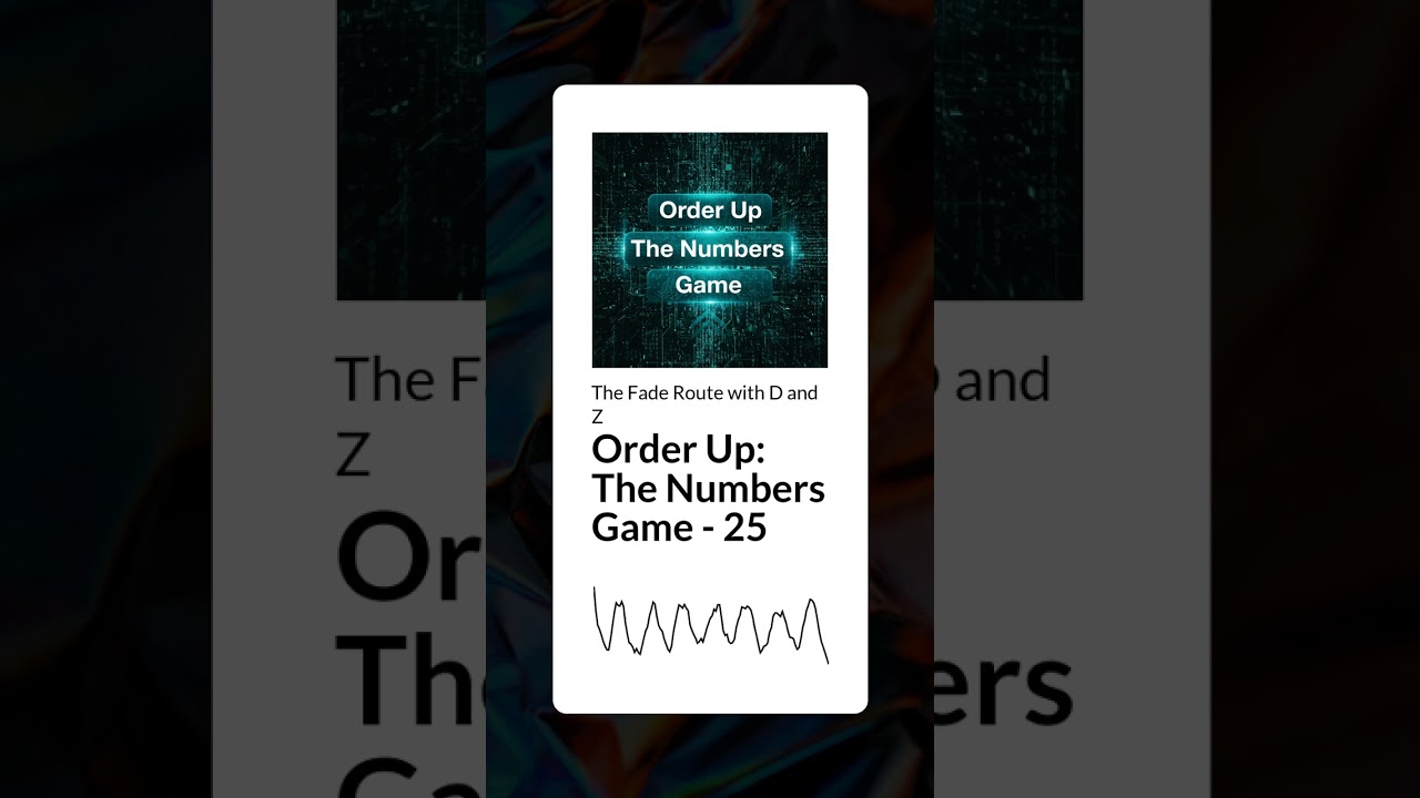 Order Up: The Numbers Game - 25