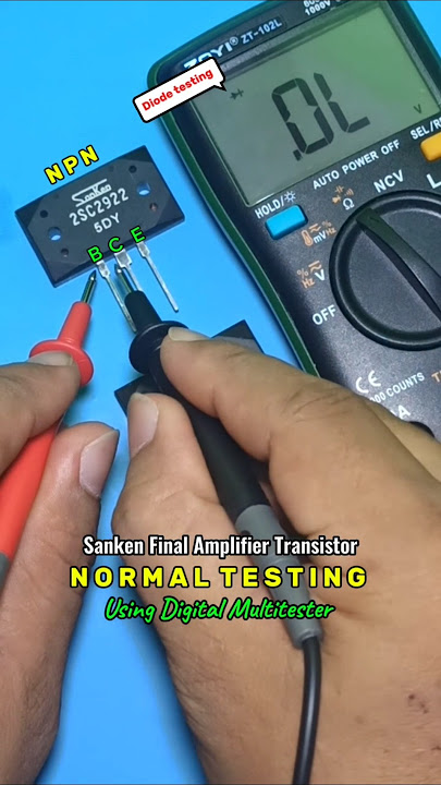 NPN & PNP SANKEN Transistor Normal Testing!#shorts #diy #electronic #audio #automobile #amplifier