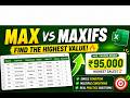 Master MAX & MAXIFS in Excel | Real-Time Practice Dataset + Solutions 🚀